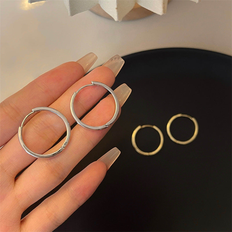 Korean Style Simple Graceful Frosty Female Earrings