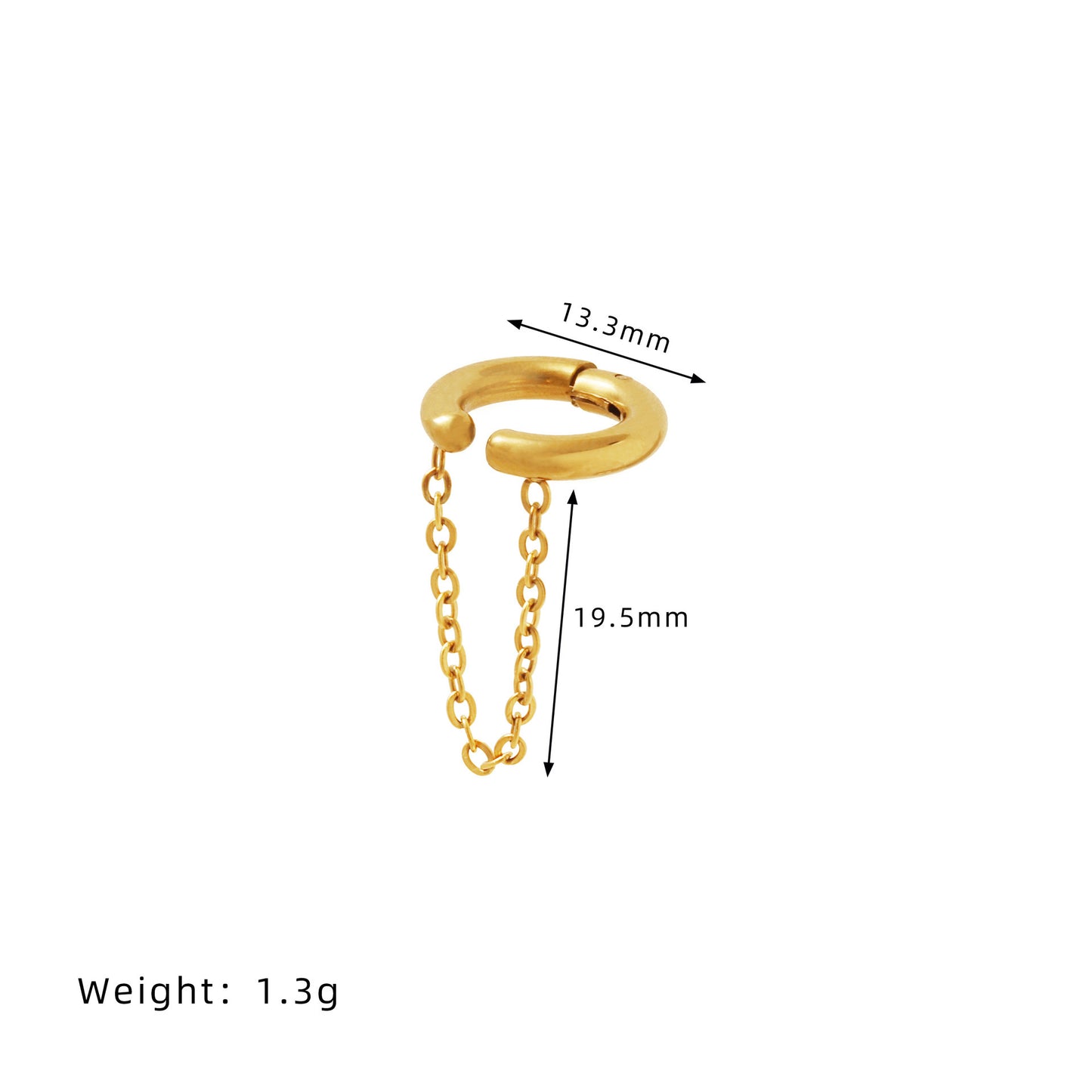 Women's & Men's Tassel Neutral Retro Style Wearable Titanium Ear Clip