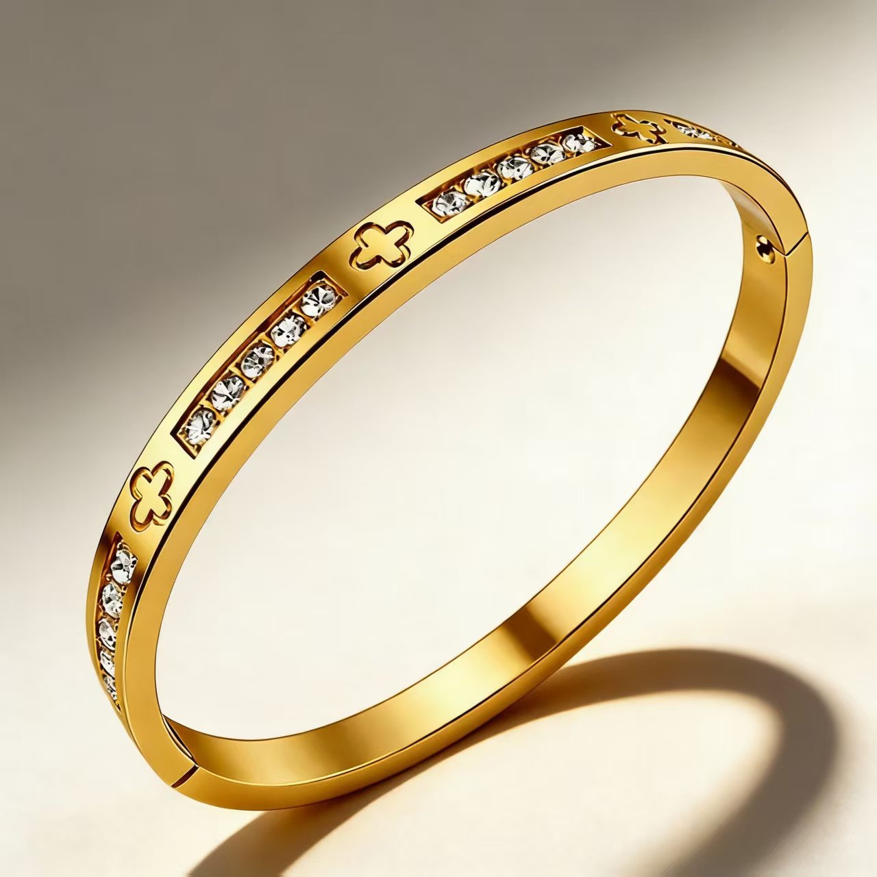 Titanium Steel Female Diamond High-grade Stainless Bracelet
