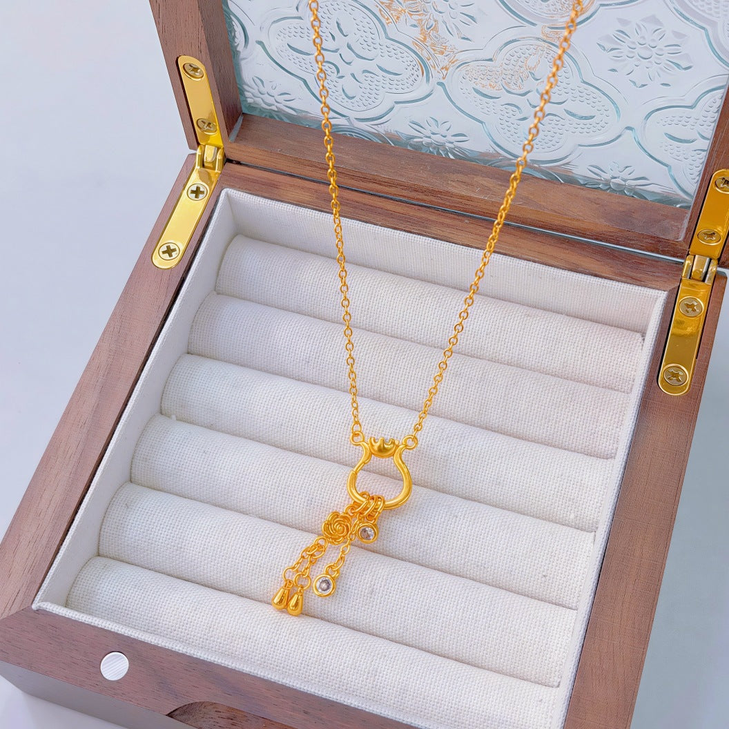 Ginkgo Leaf Variety Retro Affordable Luxury Fashion Design Necklace