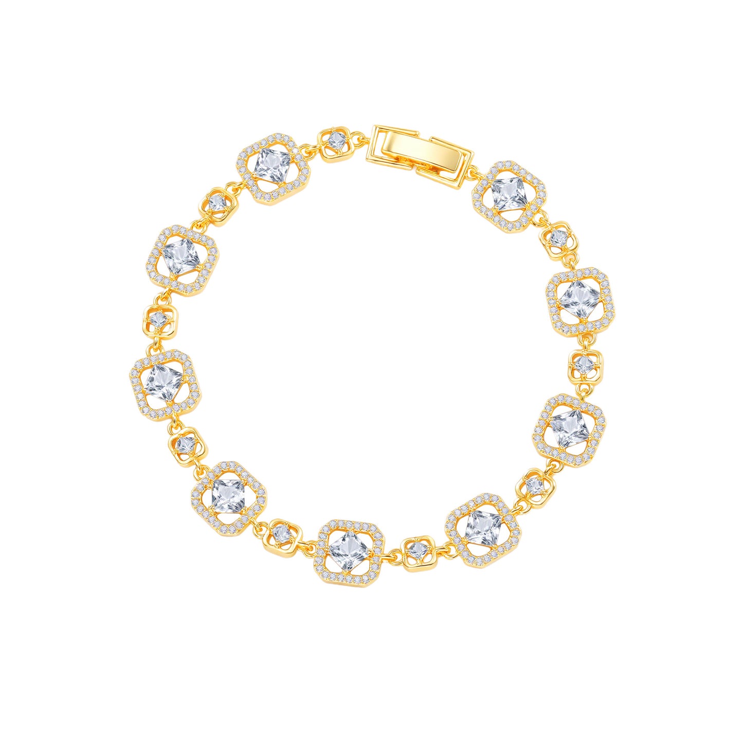 Super Flash Color Zircon Light Luxury Temperament High Bracelets