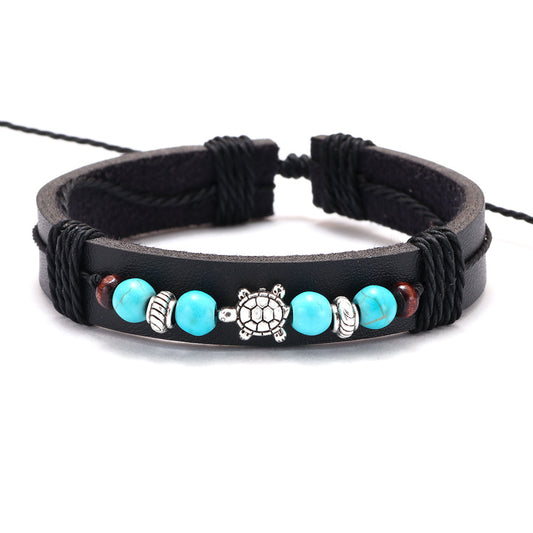 Fashion Popular Ornament Retro Easy Matching Cattle Leather Personality Bracelets