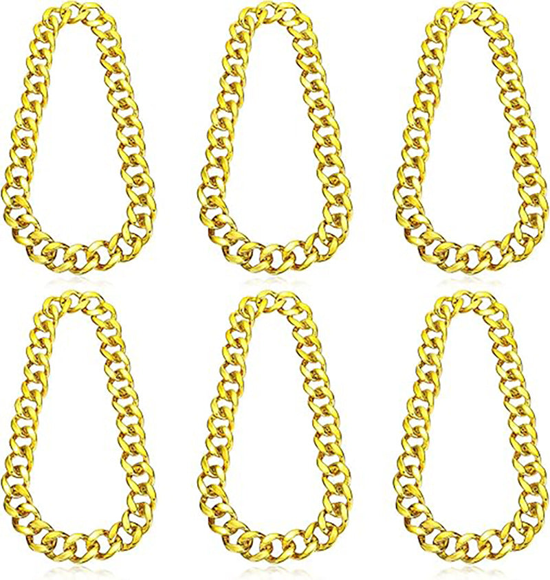 Gold Chain Big Exaggerated Super Thick Plastic Live Performance Necklaces