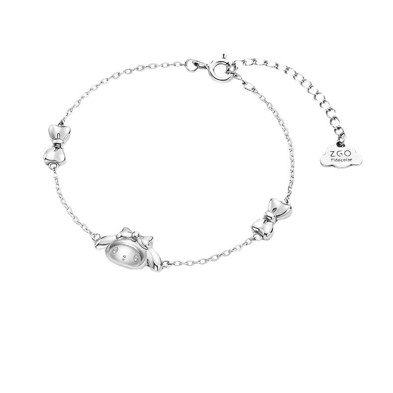 Bracelets cadeaux d'anniversaire pour femmes, Design de Niche mélodie en argent Sterling