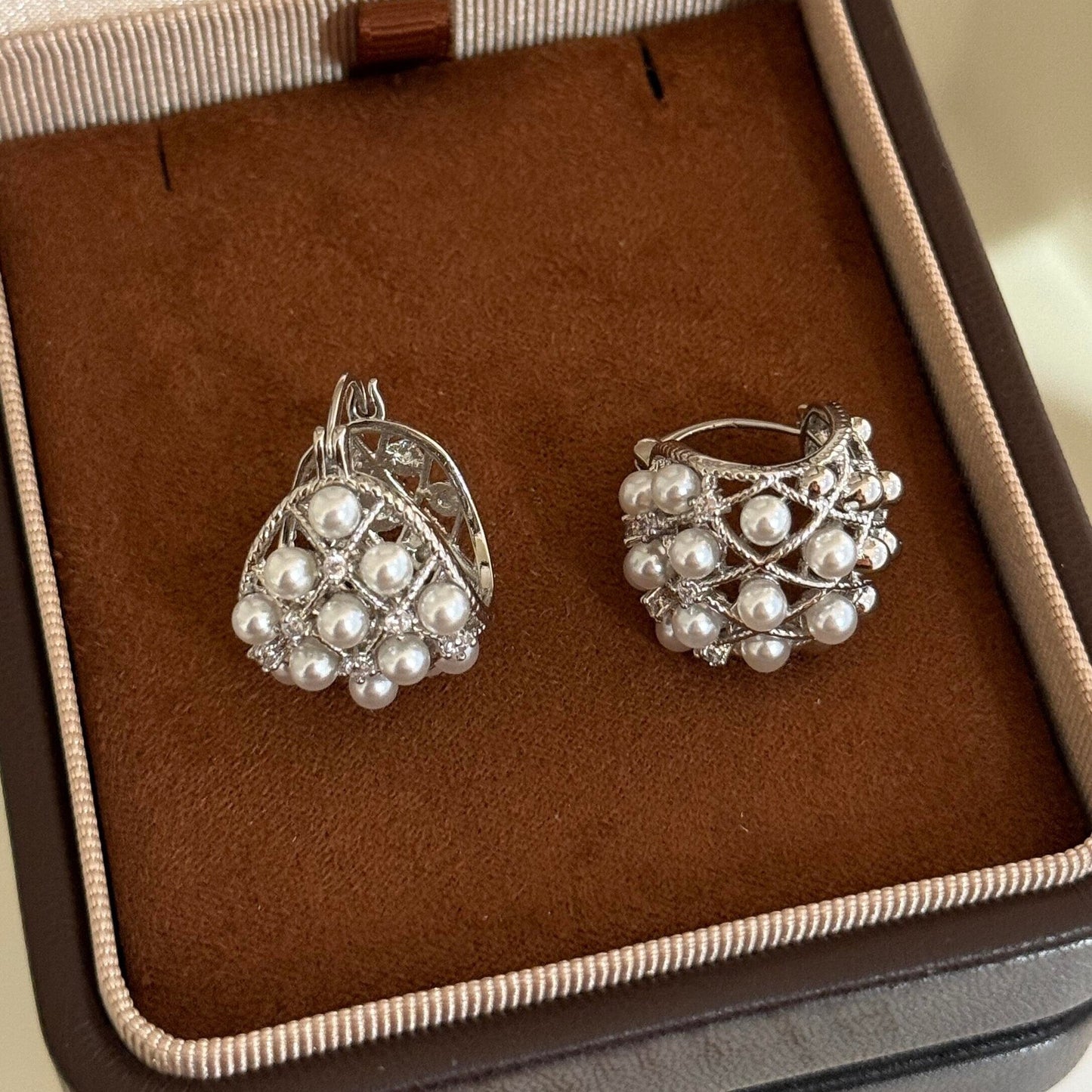 Basket French Entry Lux Dignified Sense Of Design Ear Clip Earrings