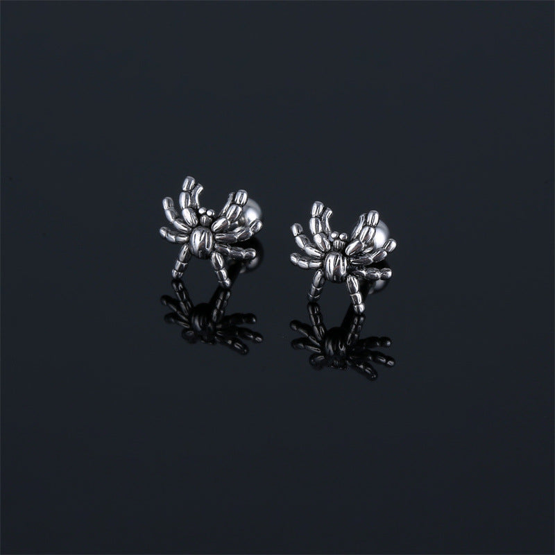 Women's & Men's Steel Casting Niche Dark Spider Personality Trendy Rings