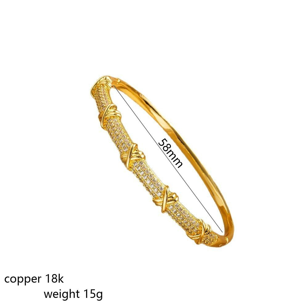 Zircon Female Fashion Simple Exquisite High Bracelet