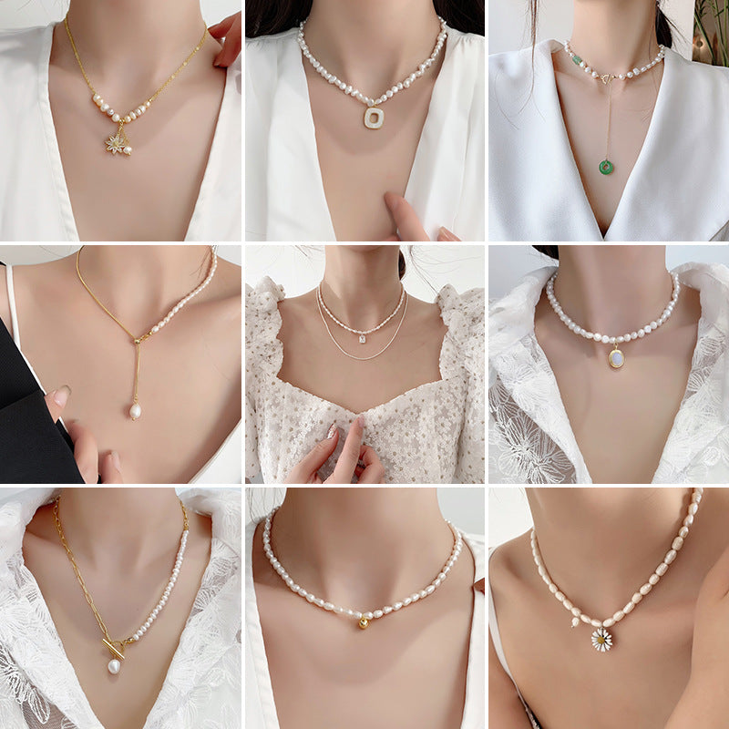 Pearl French Baroque Versatile Irregular Niche Design Simple Necklaces