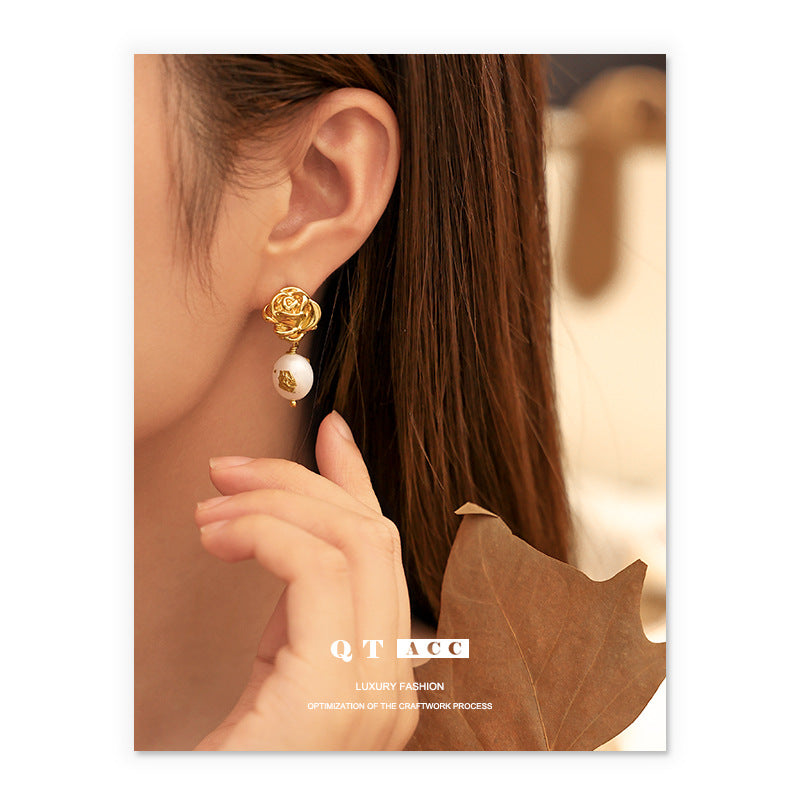 Women's Fashion Affordable Luxury Style Elegant Natural Earrings