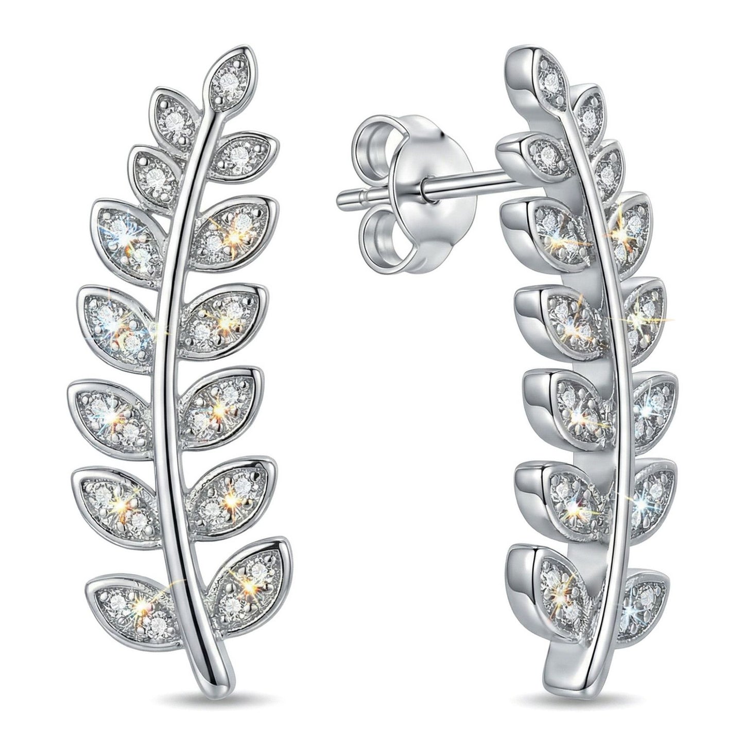Women's & Men's Material Finely Inlaid Niche High Sense Basic Stud Earrings