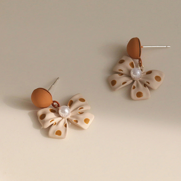 Boucles d'oreilles avec nœud Sier pour femmes, élégantes, simples, de haute qualité