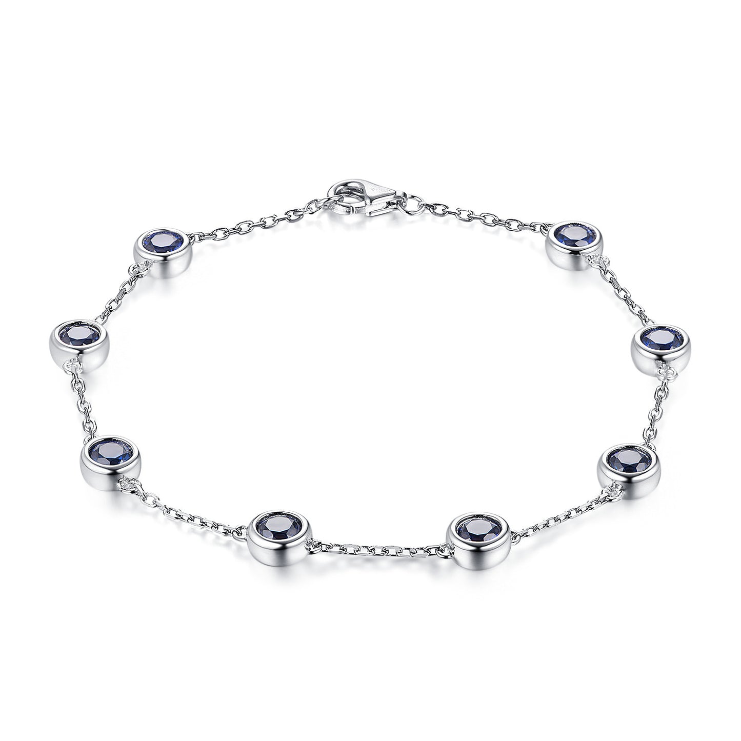 Sterling Sier Style Design Bubble Moissanite Bracelets