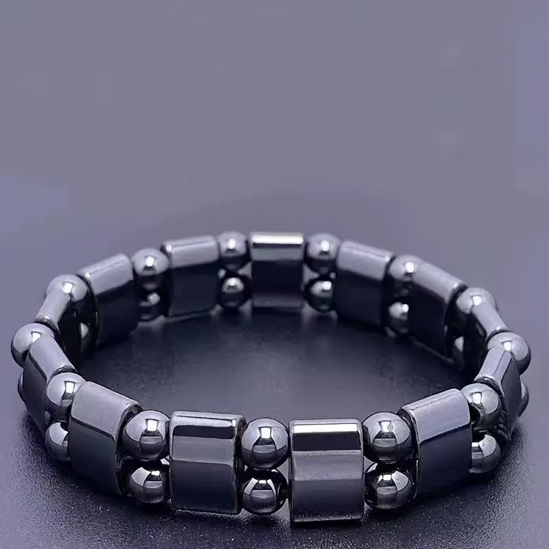 Natural Stone Crystal Tigereye Hematite Beaded Bracelets