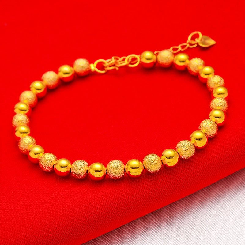 Women's Live Broadcast Gold-plated Love Lucky Beads Vietnam Placer Bracelets