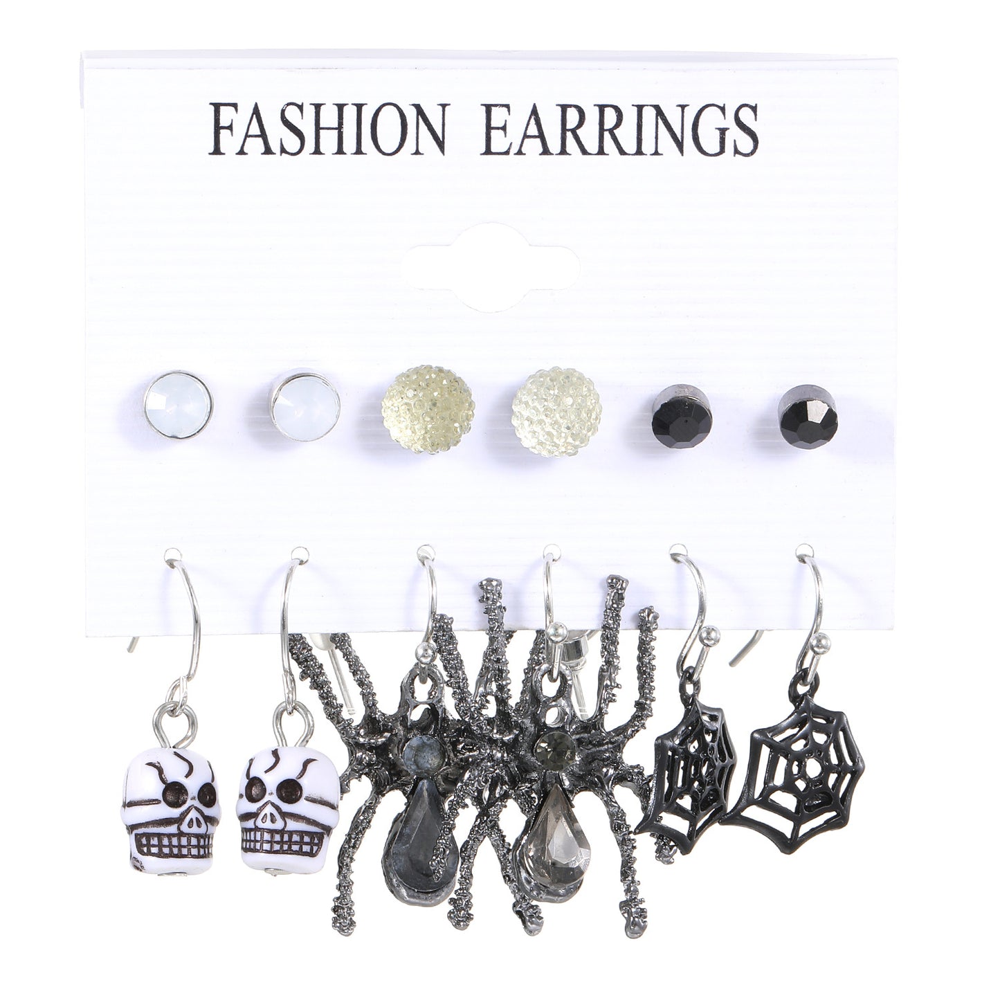 Women's Halloween Personality Horror Funny Pieces Suit Earrings