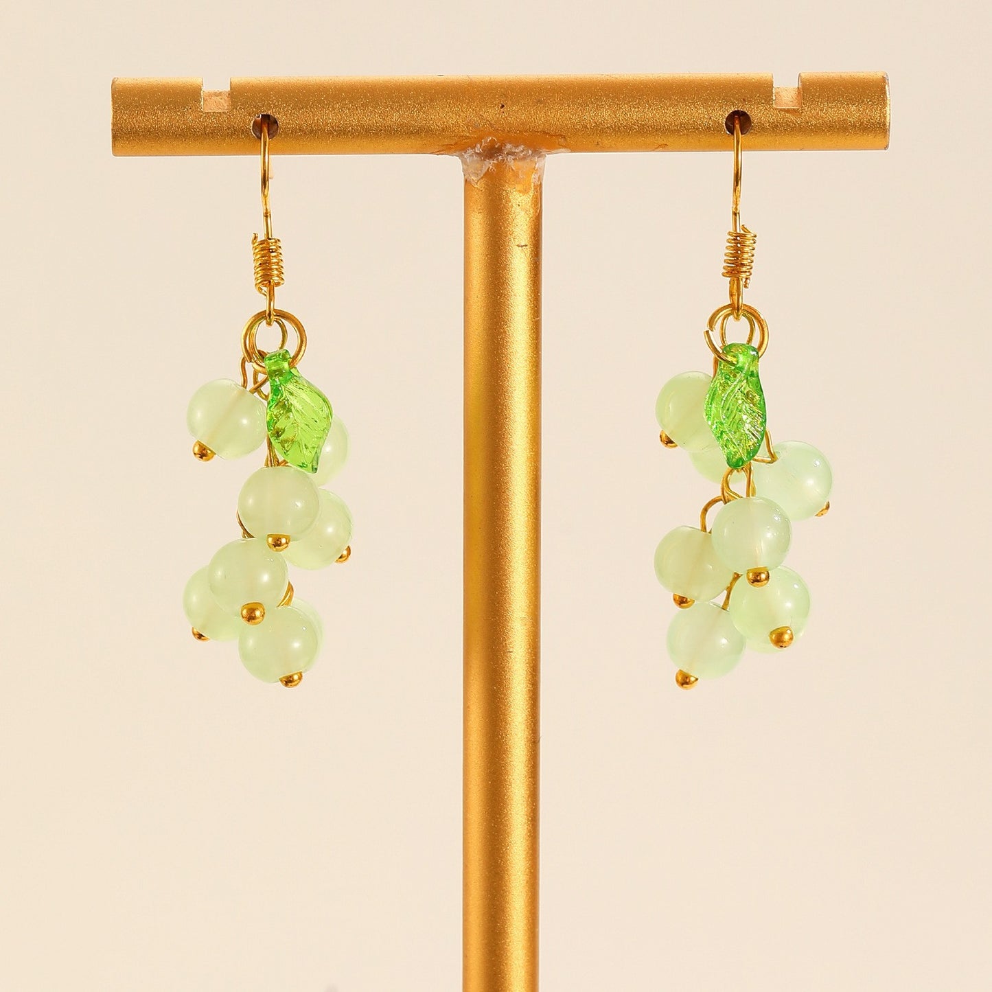 Fresh Grape Long Tassel Mori Eardrops Female Sweet Purple Earrings