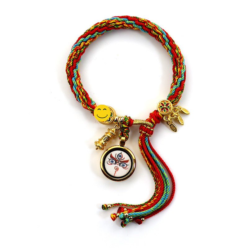 Bunte Buddha-Stil Reinkarnation Gott Reichtum Tragegurt Armbänder