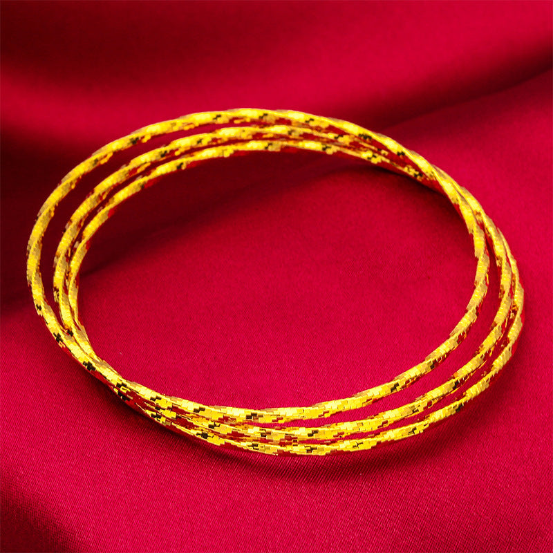 Women's Placer Gold Touch Fine Style Thunder Bracelet