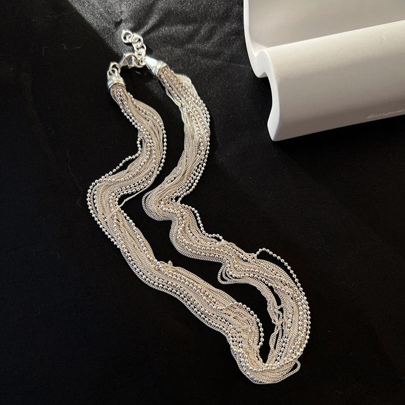 Clavicle Fashionable Temperamental High-grade Female Wave Necklaces