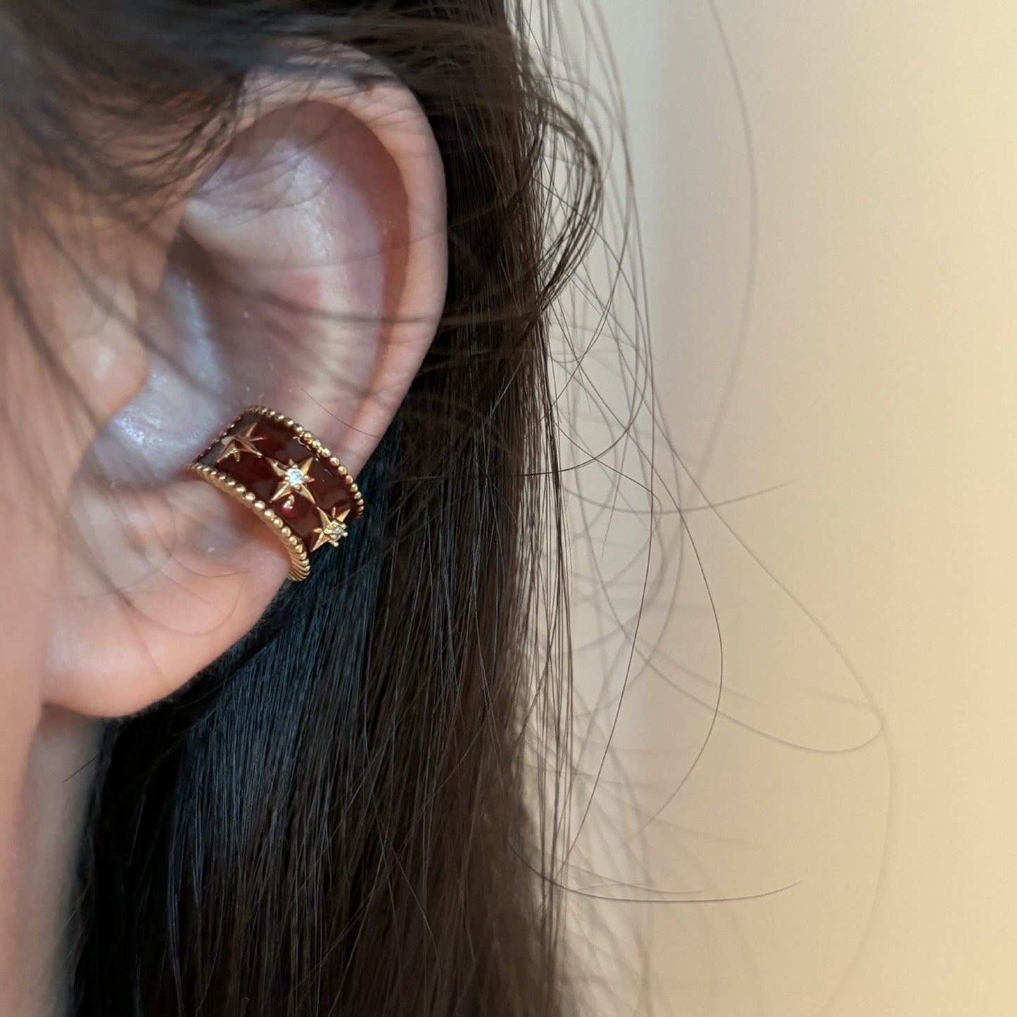 Spray Paint Shaped Unique Design Light Earrings