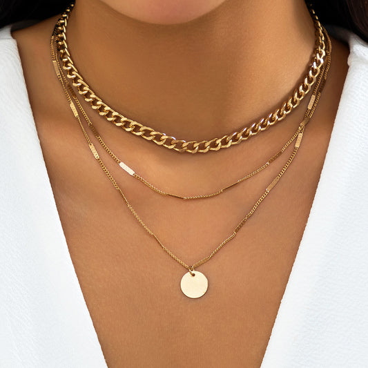 Chain Cold Style Simple Imitation Pearl Necklaces