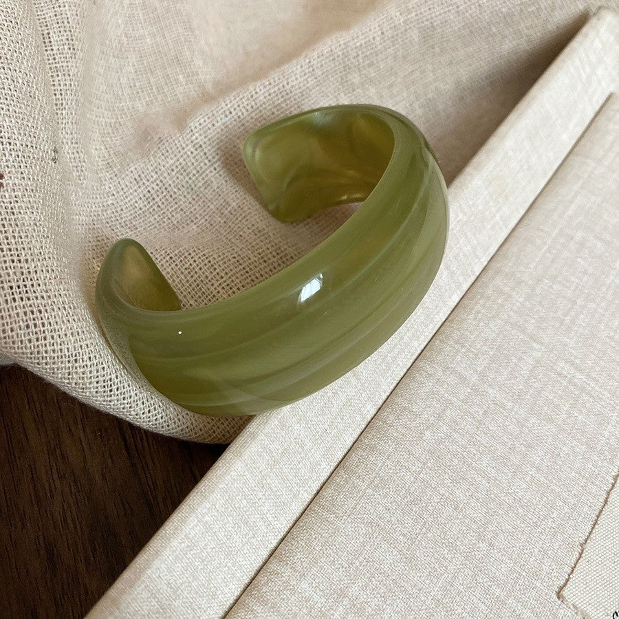 Irregular Resin Mori Style Simple Commute Light Bracelets