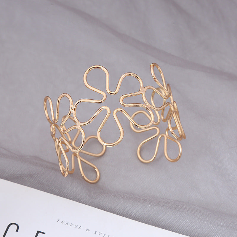 Hollow Flower Armband Geometric Simple Elegant Bracelets