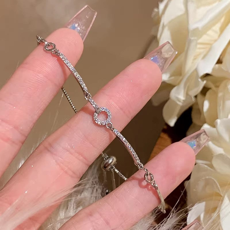 Korean Style Elegant High Sense Micro Inlaid Zircon Female Exquisite Bracelet
