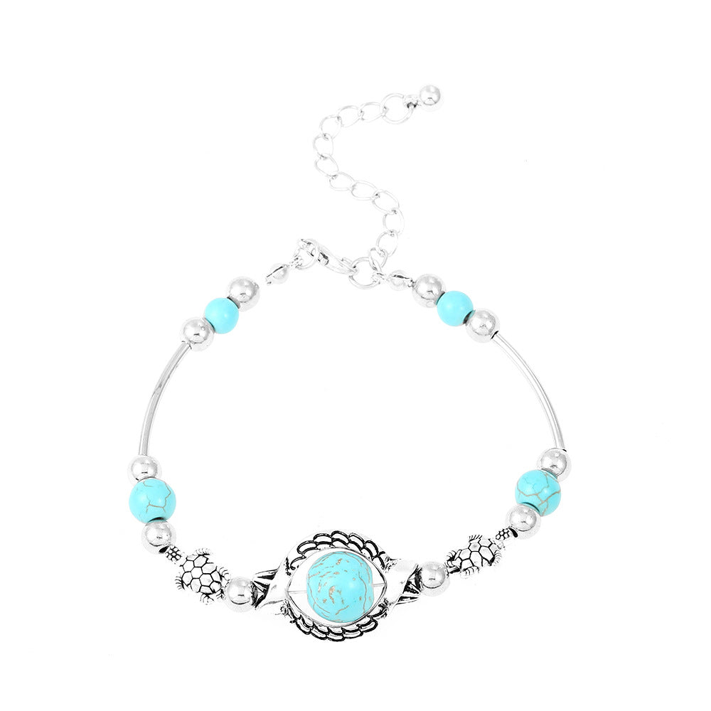 Cool Popular Turquoise Handmade Butterfly Turtle Bracelets