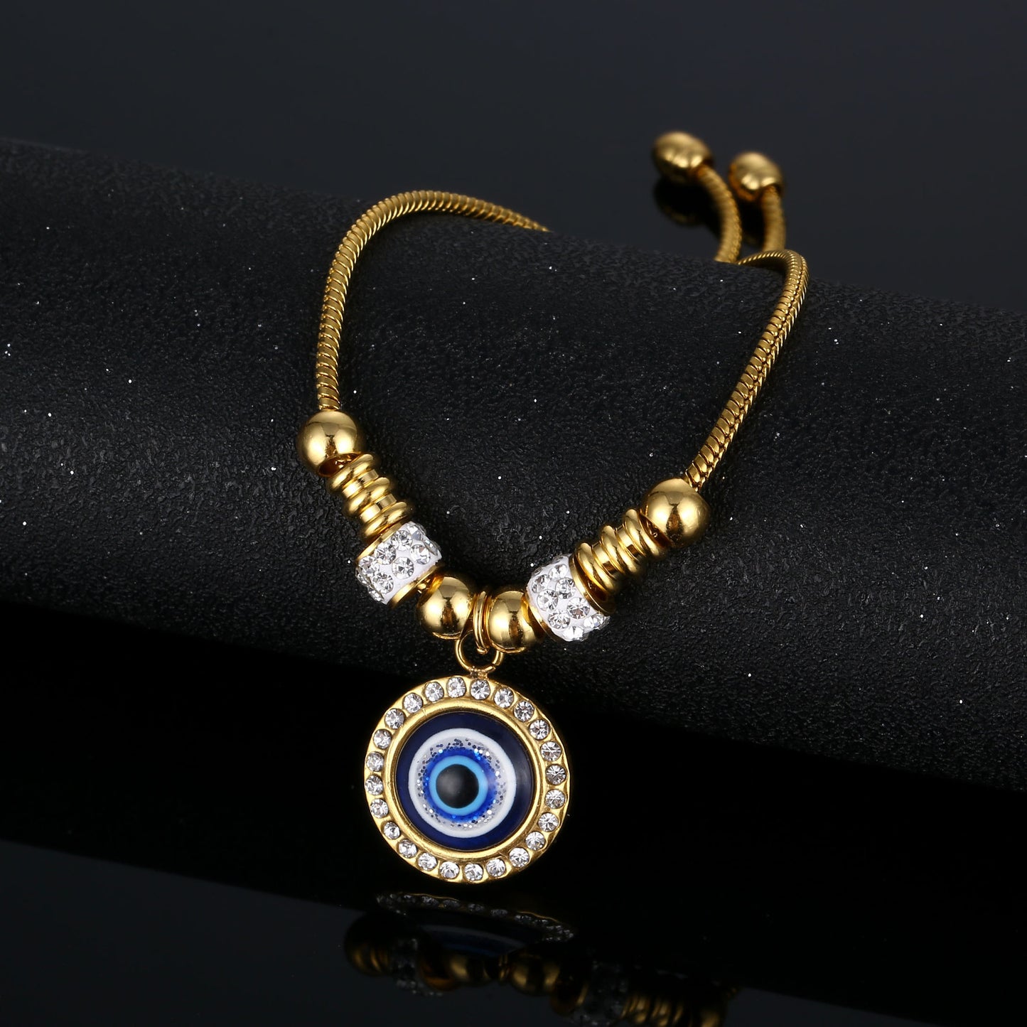 Stainless Steel Turkish Devil's Eye Adjustable Bracelets