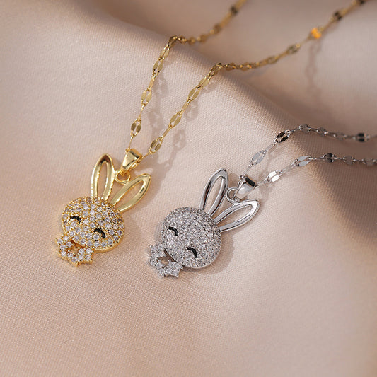 Rabbit Live Broadcast Design Light Luxury Necklaces