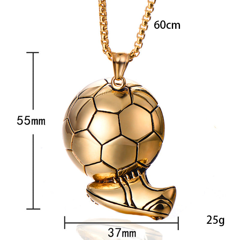 Men's Sports Football Alloy Street Fitness Personality Necklace