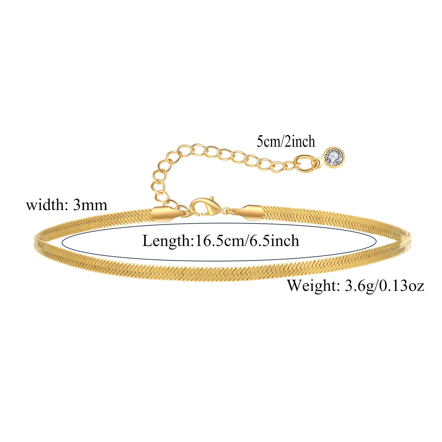 Women's Real Gold Cuban Chain Suit Clip Bracelets