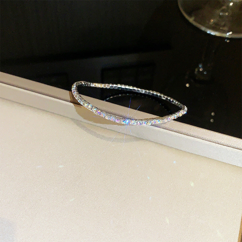 Rhinestone Zircon Elastic Laminated Adjustable Female Bracelets