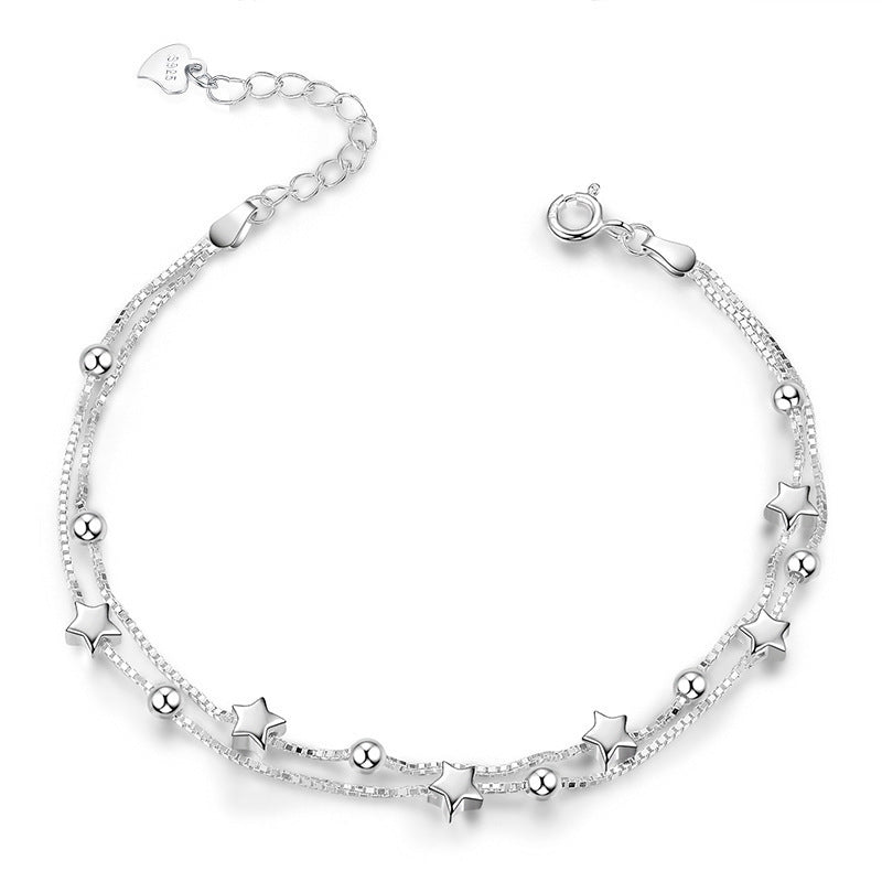 Women's Korean Style Twin Light Luxury High-grade Design Ball Bracelets