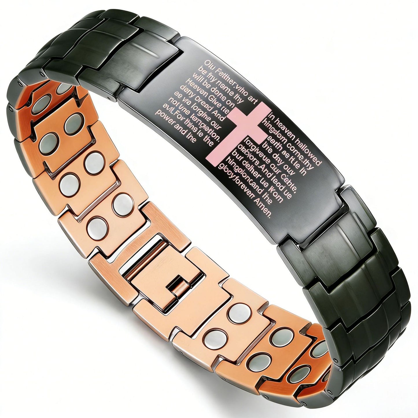 Men's Fashion Retro Environmental Protection Bronze Three Rows Bracelet