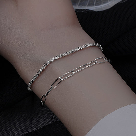 Women's Italian Sparkling Chain Girlfriends Trendy Stackable Bracelets