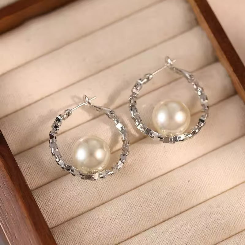 Geometry Round Fashion Minimalism Temperamental Minority Advanced Sense Earrings