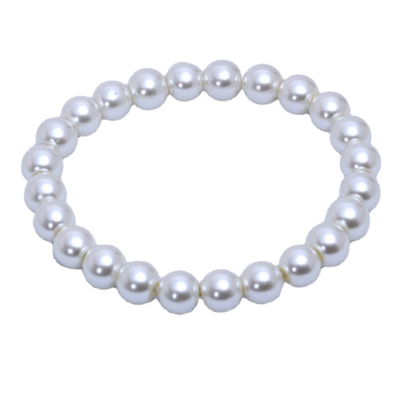 Quality Artificial Glass Pearl Romantic Love Bracelets