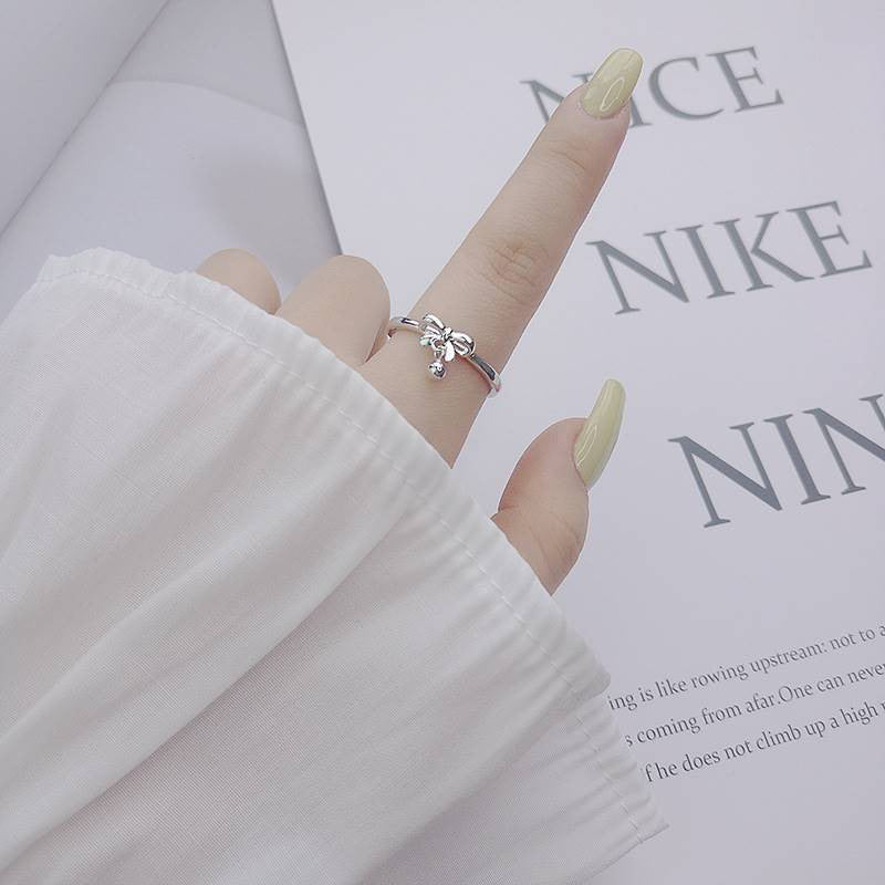 Bell Bow Simple Design Index Finger Rings