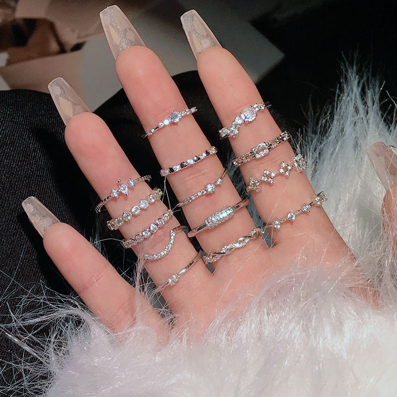 Simple Design Fashion Small Open Female Personalized Cold Style Rings