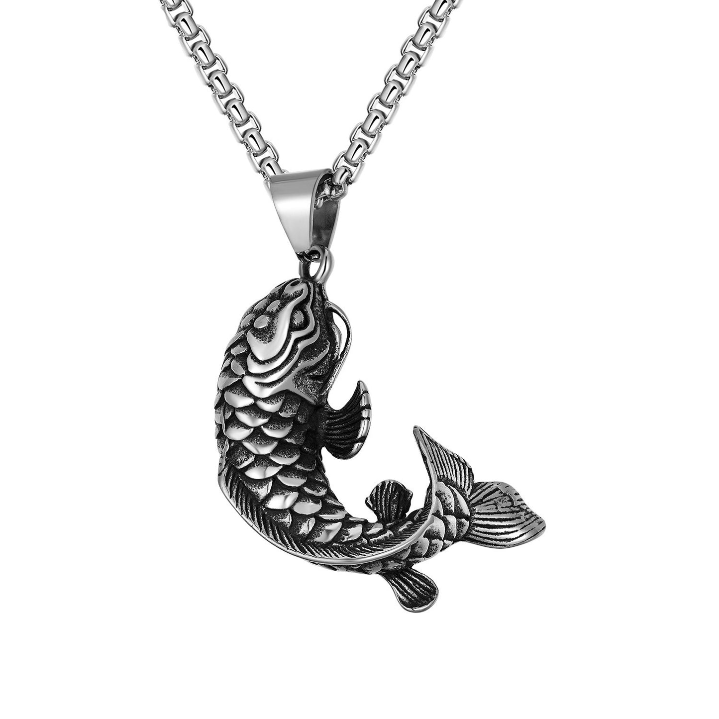 Men's Punk Titanium Steel Skull Personality Retro Domineering Necklace