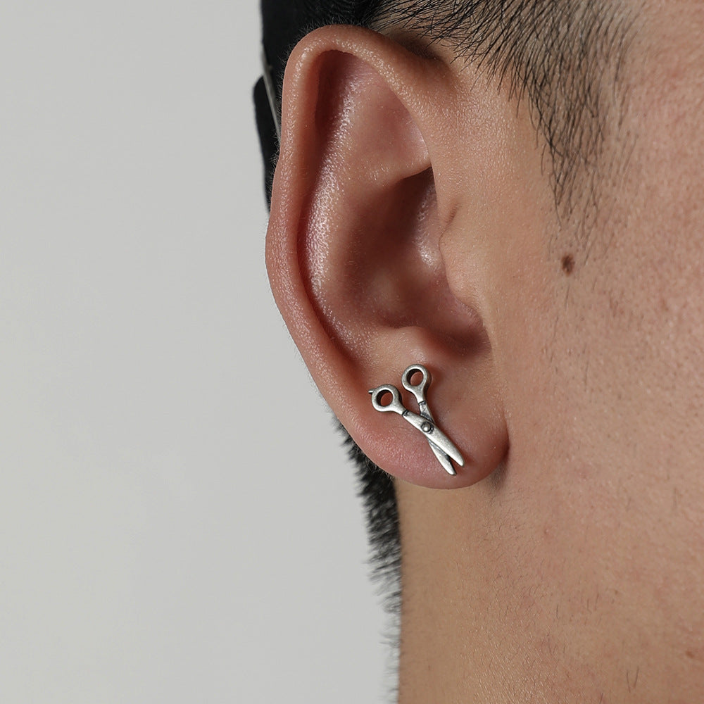 Herren-Ohr-Punk-Eardrop-Retro-Clip-Design-Ohrringe