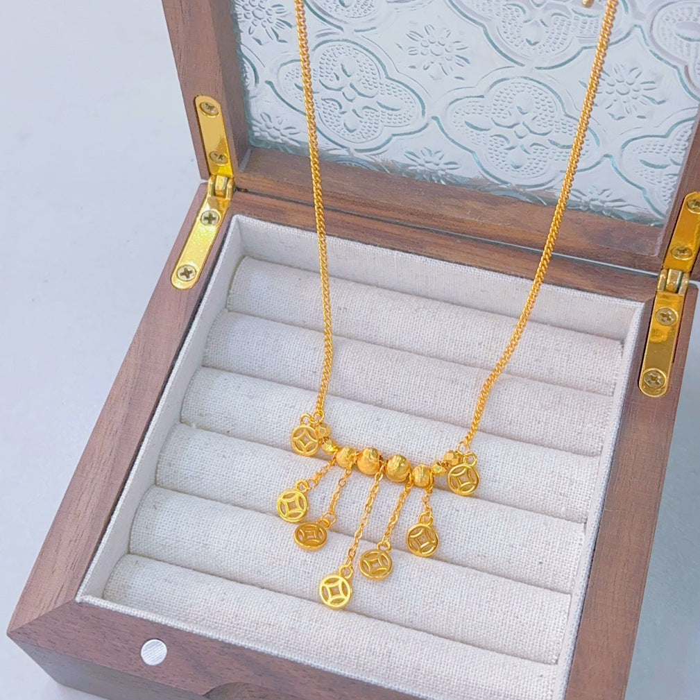 Ginkgo Leaf Variety Retro Affordable Luxury Fashion Design Necklace