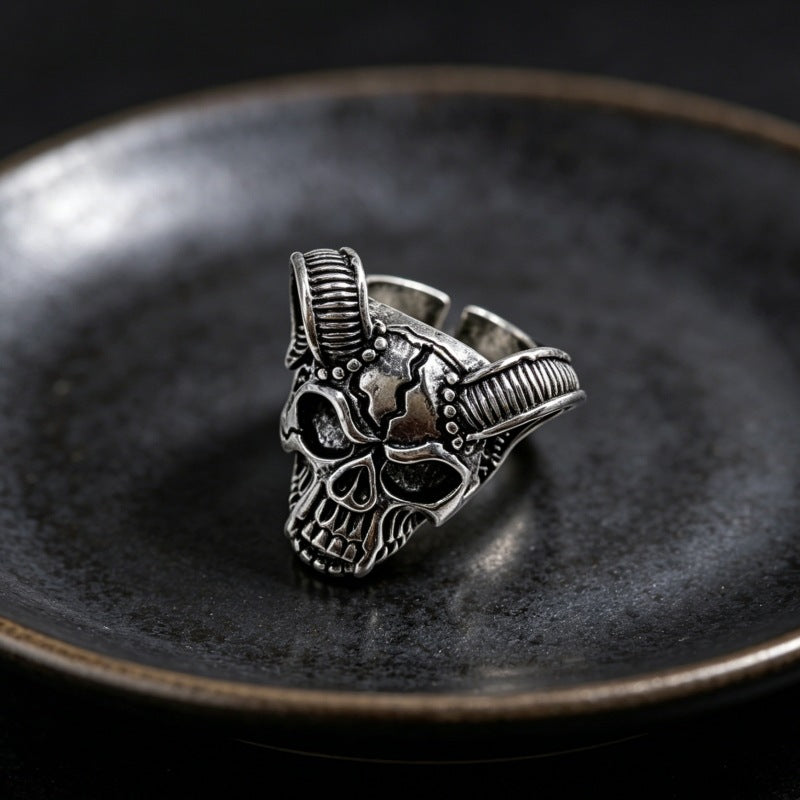 Men's Domineering Fashion Retro Devil's Eye Punk Single Ring