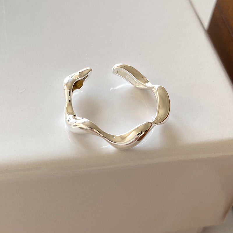 Women's Wave Open Simple Fashion High-grade Index Rings