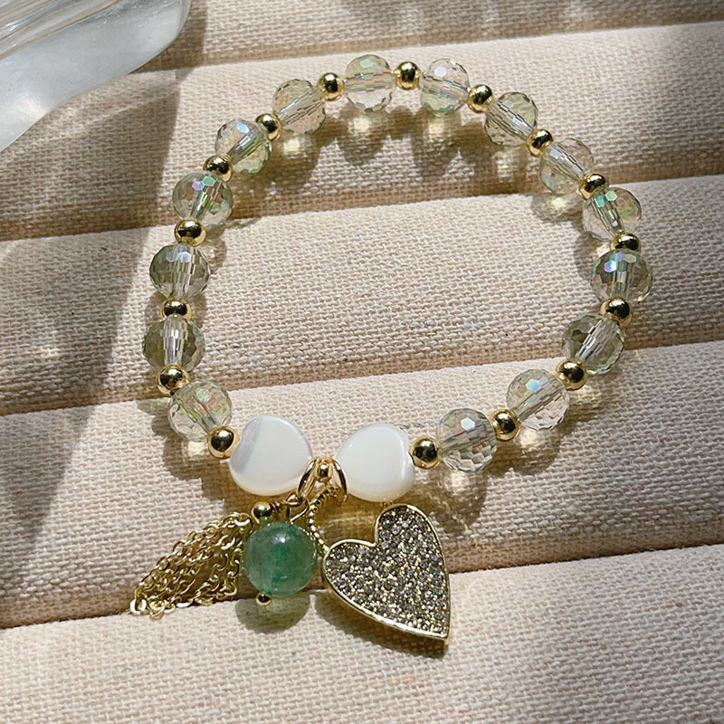 Super Shiny Crystal Female Shell Love Bracelets