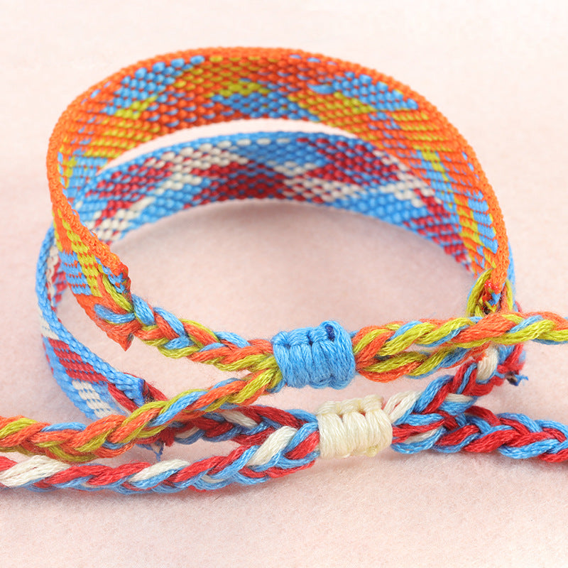 Bohemian Ethnic Style Cotton Linen Woven Bracelets