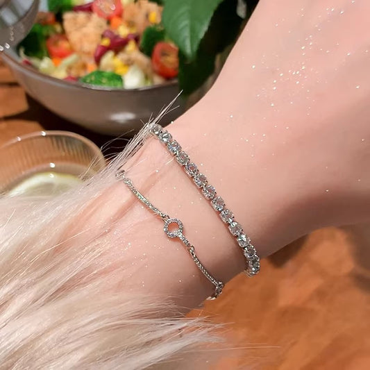 Korean Style Elegant High Sense Micro Inlaid Zircon Female Exquisite Bracelet