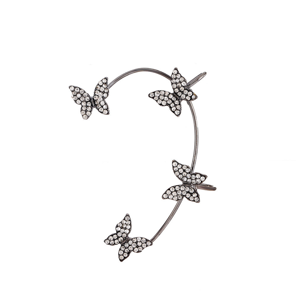 Women's Fairy Mori Style Diamond Butterfly Fashion Ear Clip